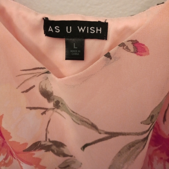 As U Wish High-Low Floral Chiffon Dress - Picture 11 of 14